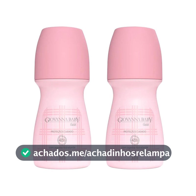 Giovanna Baby Kit Desodorante Roll-On Feminino C/2 Classic 50ml