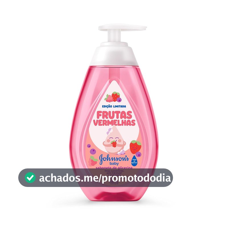 Sabonete Líquido Johnson's Baby, Frutas Vermelhas, Edição Limitada, 400ml