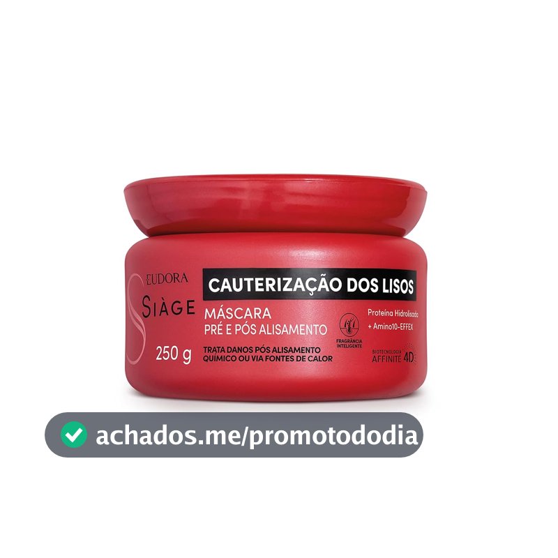 Eudora Siàge Cauterização dos Lisos Máscara Capilar 250g