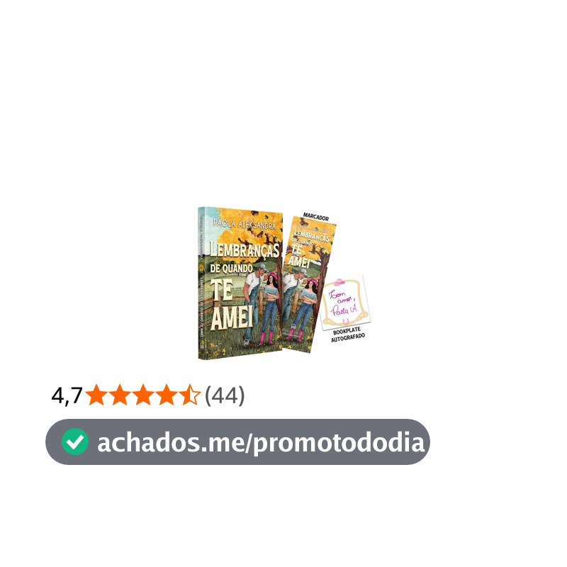 Lembranças de quando te amei + Bookplate autografado