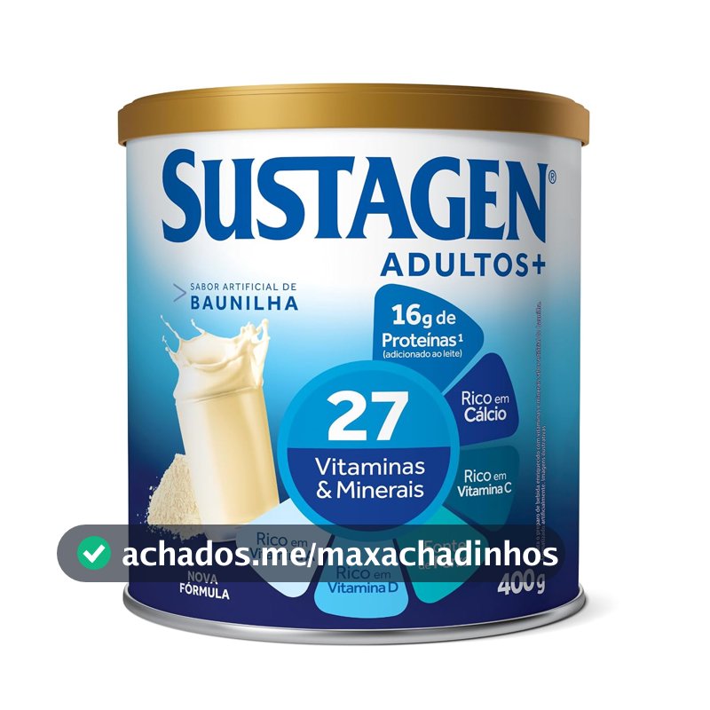 Complemento Alimentar Sustagen N&E Adultos+, Sabor Baunilha, 400g