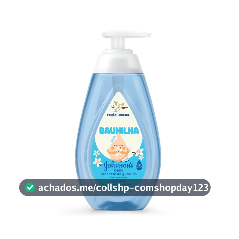 Sabonete Líquido Johnson's Baby, Baunilha, Edição Limitada, 200ml