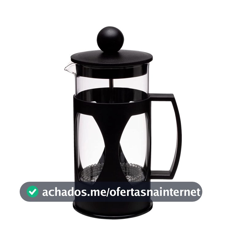 Mimo Style Cafeteira Prensa Francesa, Capacidade para 350 ml, Com Haste e Alça, Resistente, Suporta Altas e Baixas Temperaturas (-20 °C a 180 °C), Excelente Sistema de Filtragem