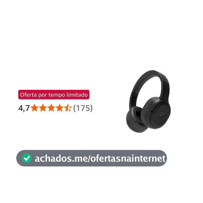 Headphone HB200 Bluetooth Preto Pulse - PH430