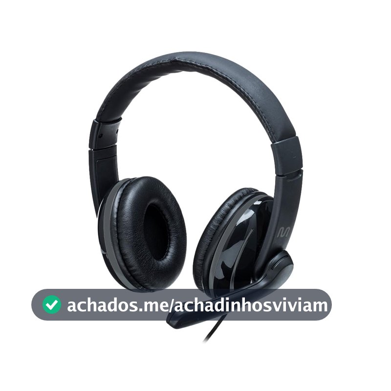 Headset Pro Conexão USB com Mic Preto Multi - PH317