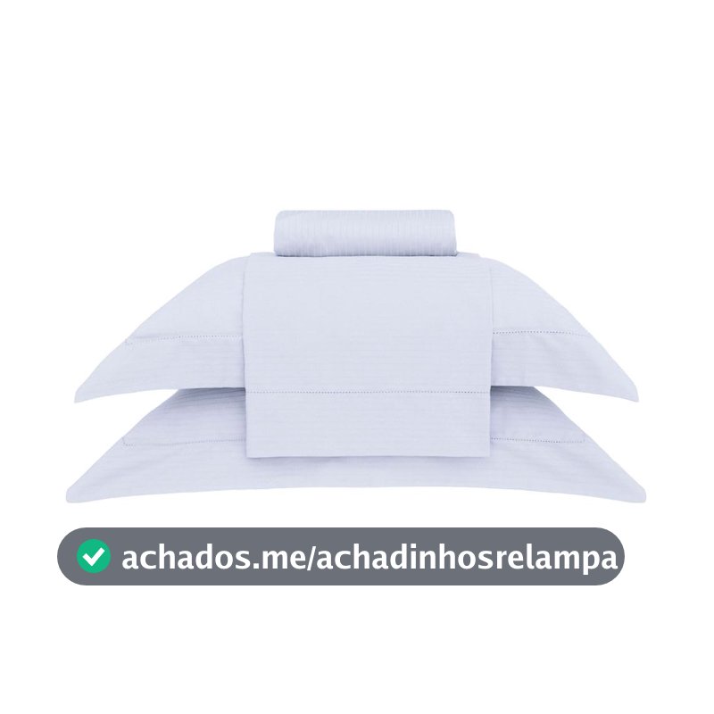 Buddemeyer Jogo de Cama King Damask Stripes 100% Algodão Cinza 4 pç