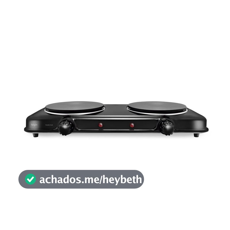 Fogão Elétrico Portátil Cooktop Elgin Double Cook 2 Bocas - 110V