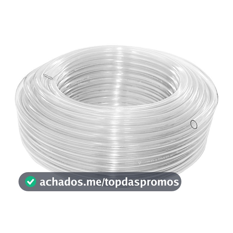 Mangueira cristal 5/16" x 1,3 mm para nível, rolo 50 m, Vonder
