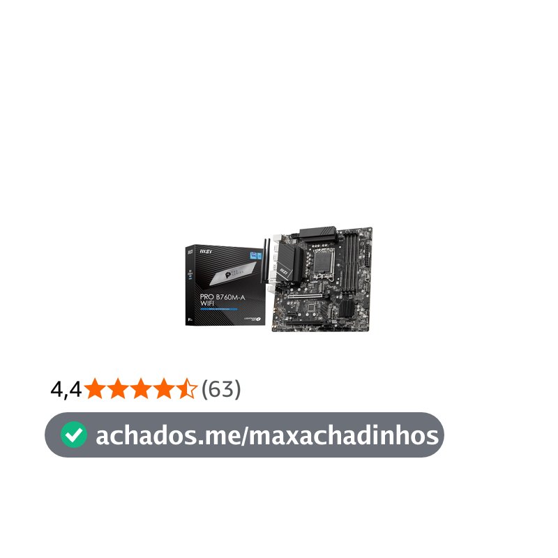 Placa Mãe MSI PRO B760M-A WIFI