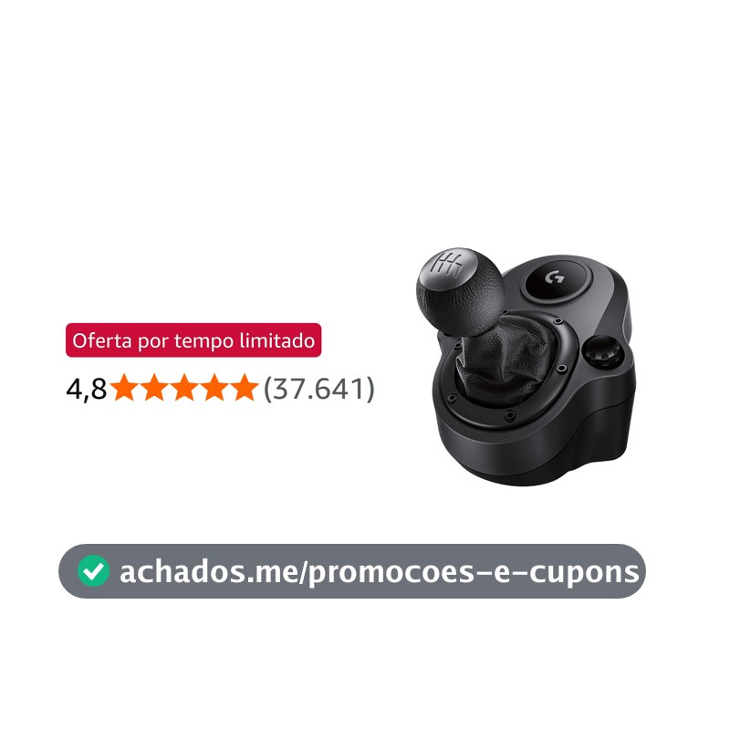 Câmbio Logitech G Driving Force - Compatível com Volantes Logitech G29, G920 e G923 para PS5, PS4, Xbox Series X