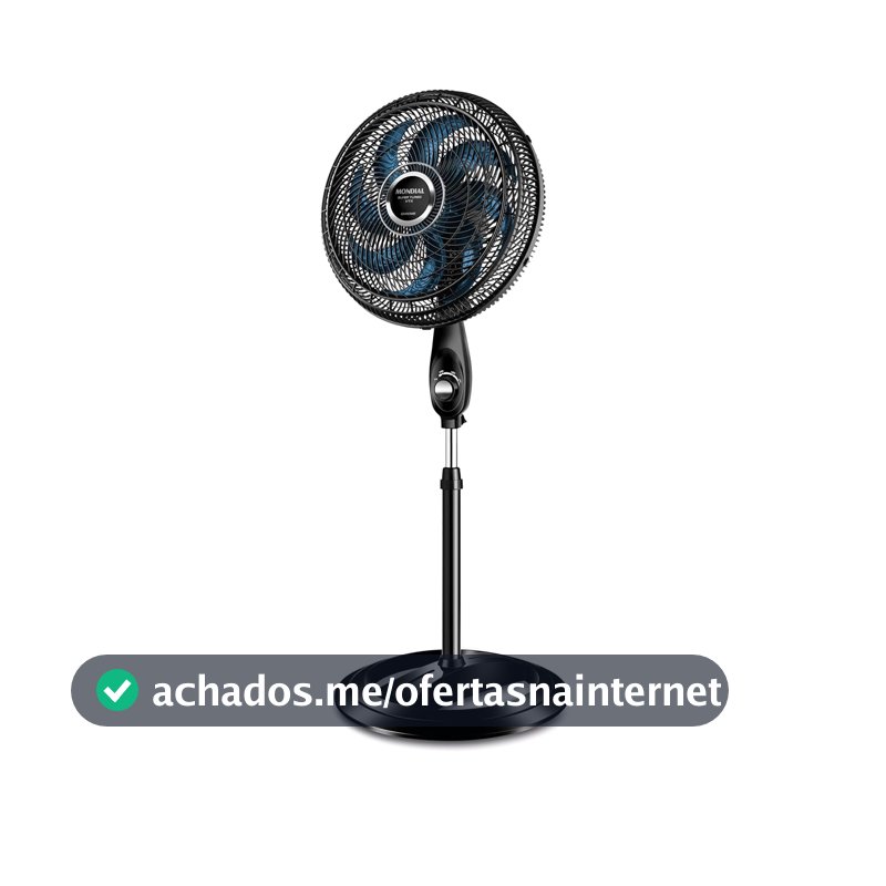 MONDIAL Ventilador de Coluna, Super Turbo 8 Pás, Preto, 140W, 110V - VTX-40C-CRYSTAL