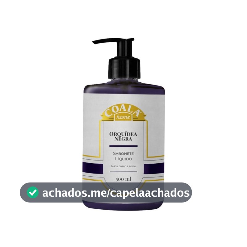 Coala Sabonete Liquido Maos e Corpo Limpa Hidrata Perfuma 500ml Orquidea Negra