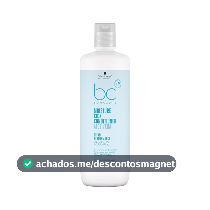 Condicionador hidratante Schwarzkopf Professional BC Bonacure Clean Performance Moisture Kick - 1L
