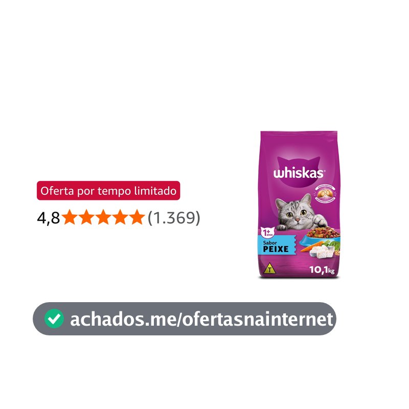 whiskas Ração Whiskas Peixe Para Gatos Adultos 10 1 Kg