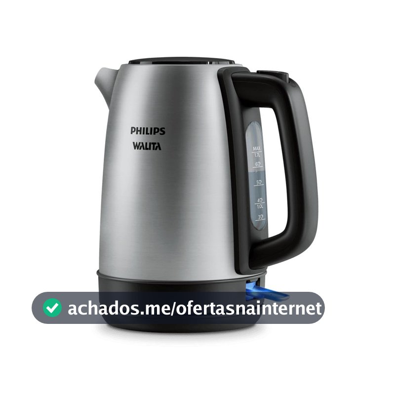 Philips Walita Chaleira Elétrica Série 3000 Inox 1850W, 220V