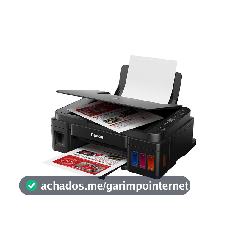 Impressora Multifuncional, Canon, Mega Tank G3110, Tanque de Tinta, Wi-Fi, Preto