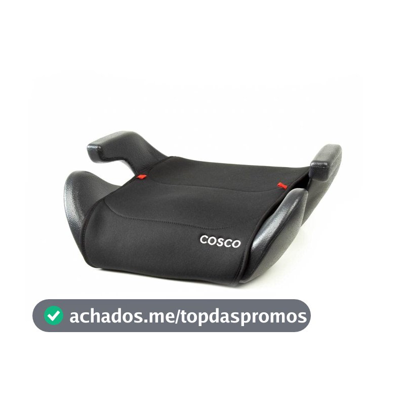 Assento de Elevação para Carro Cosco Kids Clippy, até 36kg, Preto