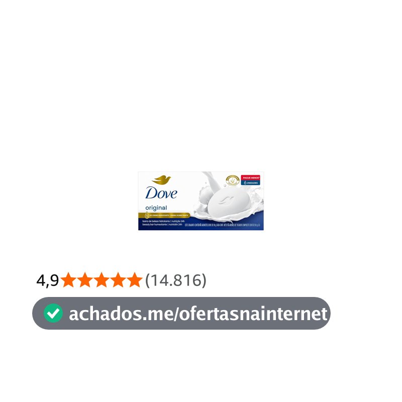 Dove Sabonete em Barra Original 90g 6 Unidades