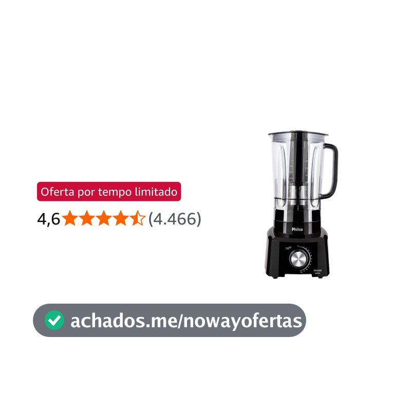 Liquidificador, Ph900, 3L, Preto, 220V, Philco