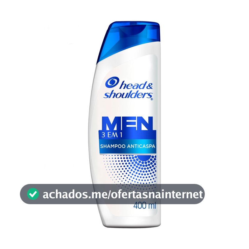 Head & Shoulders Shampoo Anticaspa Men 3 em 1, 400 ml