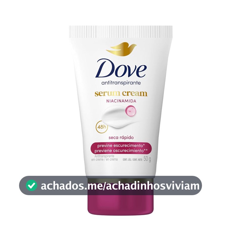 Dove Desodorante Antitranspirante em Creme Previne Escurecimento 50 G