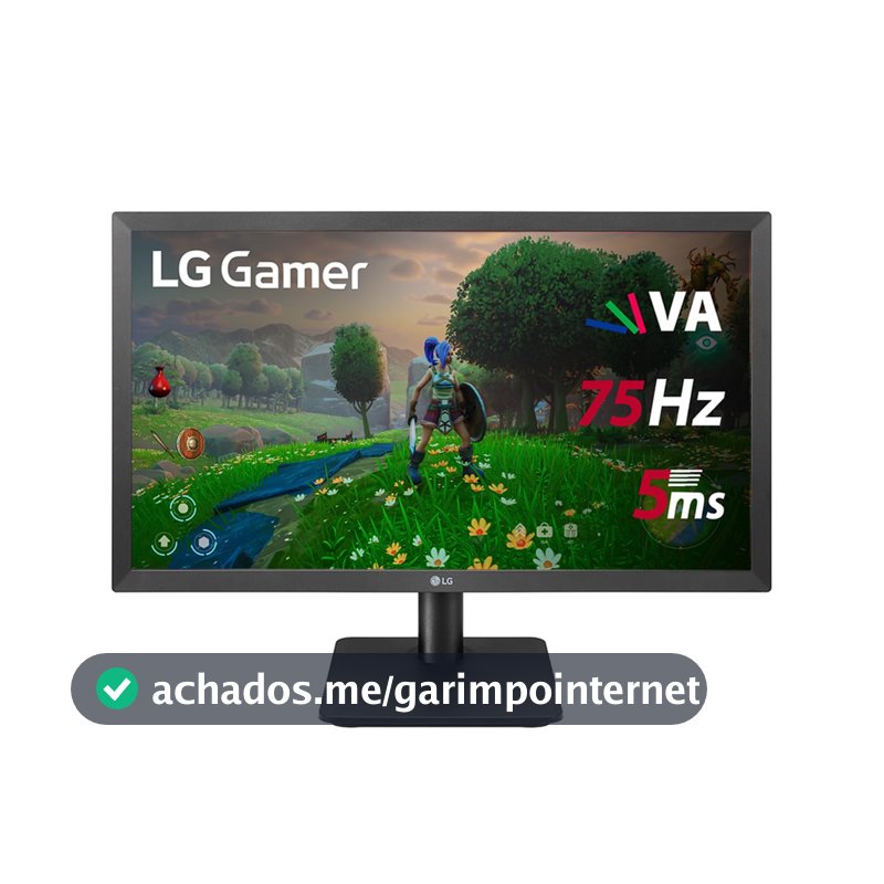 Monitor Gamer LG 21,5'' VA FHD 75Hz 5ms HDMI FreeSync Inclinação Bivolt Preto 22MP410-B.AWZM