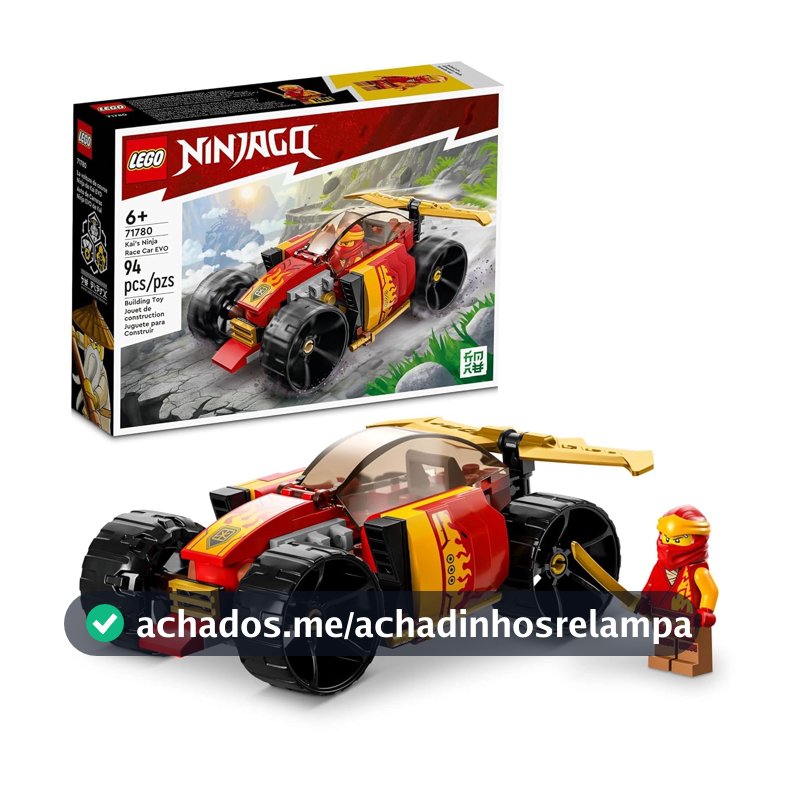 LEGO NINJAGO Carro de Corrida Ninja EVO do Kai 71780 (94 Peças)