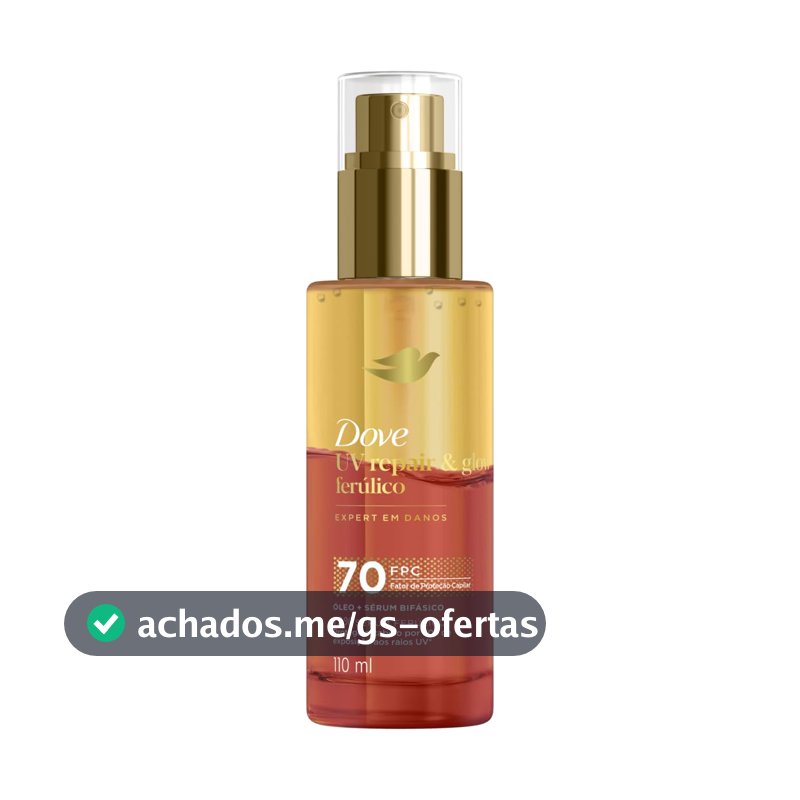 Dove Óleo e Sérum Bifásico UV Repair & Glow + Ferúlico 110ml
