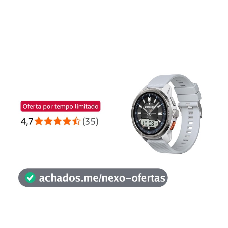 HAYLOU Solar Ultra Smartwatch para Mulheres e Homens, Prata