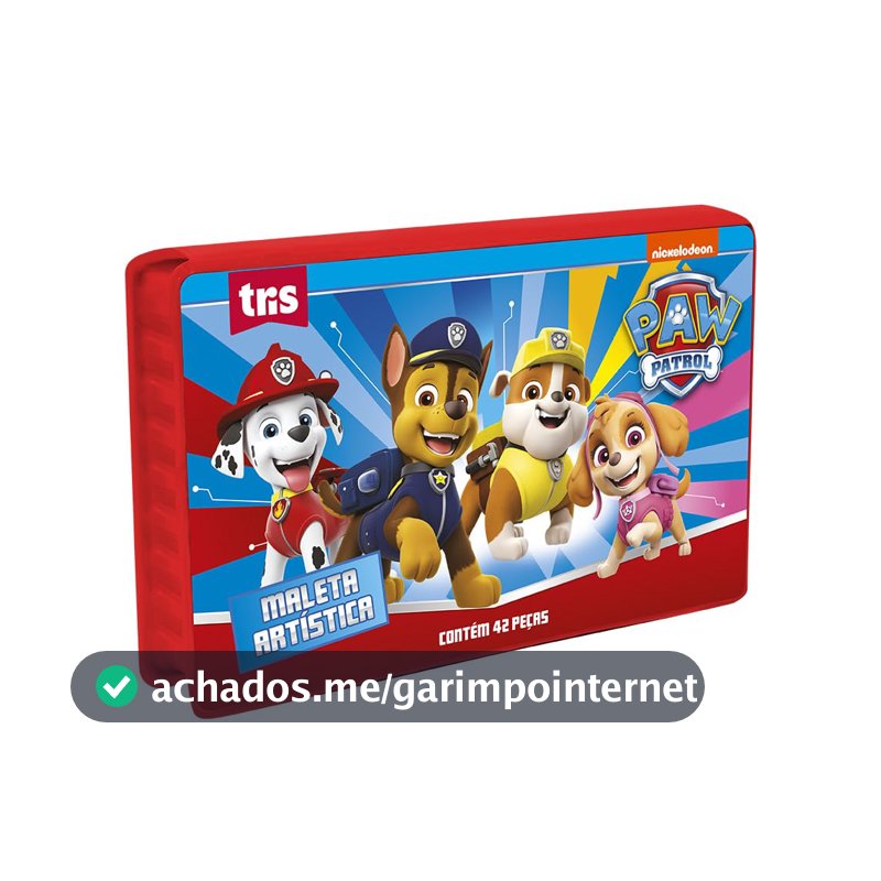 Maleta Artistica Patrulha Canina 42 Pecas