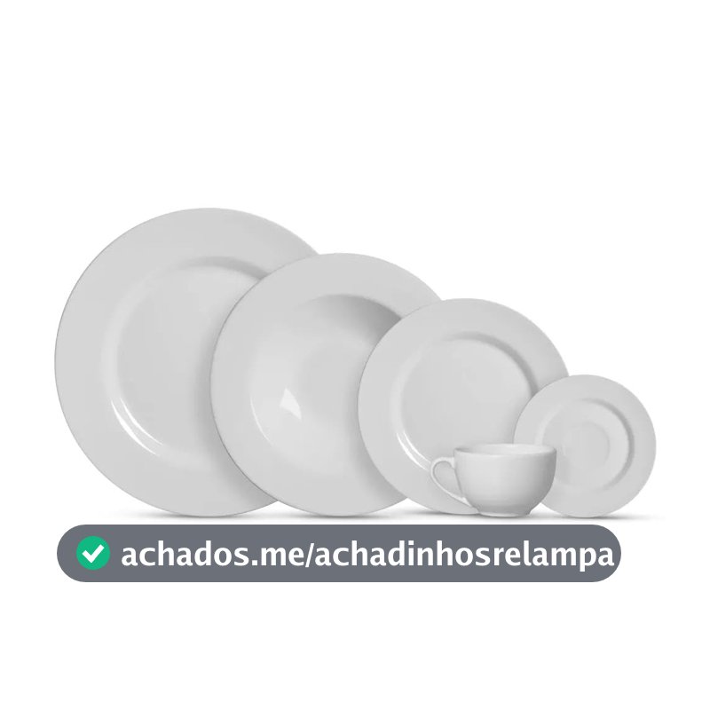 Aparelho de Jantar 20 pçs Branco Liso Alleanza