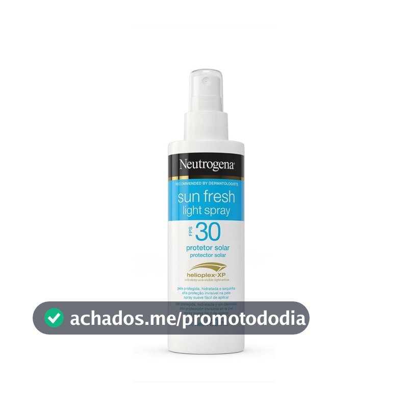 Protetor Solar Corporal em Spray Neutrogena Sun Fresh, FPS 30, 180ml