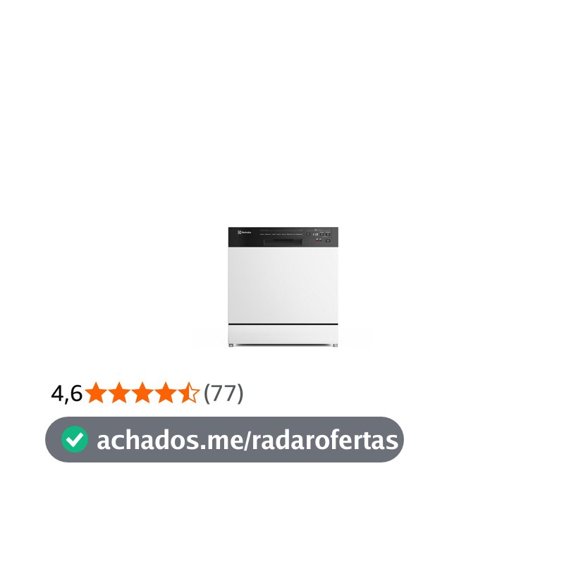 Lava-Louças Electrolux 8 Serviços Branca com Programa Lava e Seca 50min 220v LB08E