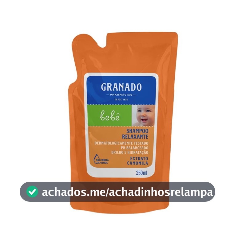 Granado Refil Shampoo Bebê, Camomila, 250ml