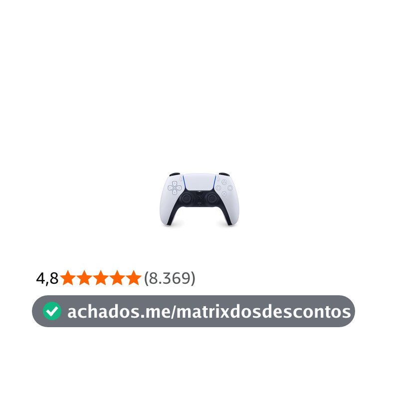 Controle sem fio PlayStation DualSense™ – Branco