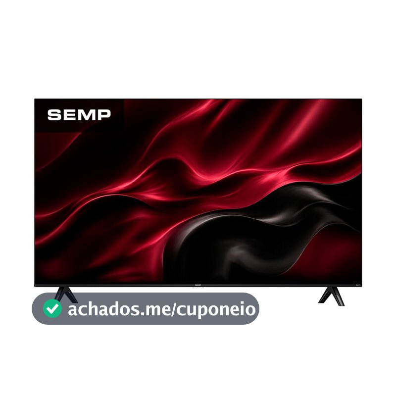 Smart TV Semp 43 Polegadas LED Full HD S42R Roku TV Wi-Fi Dolby Audio Brilho até 240 Nits 43S42R