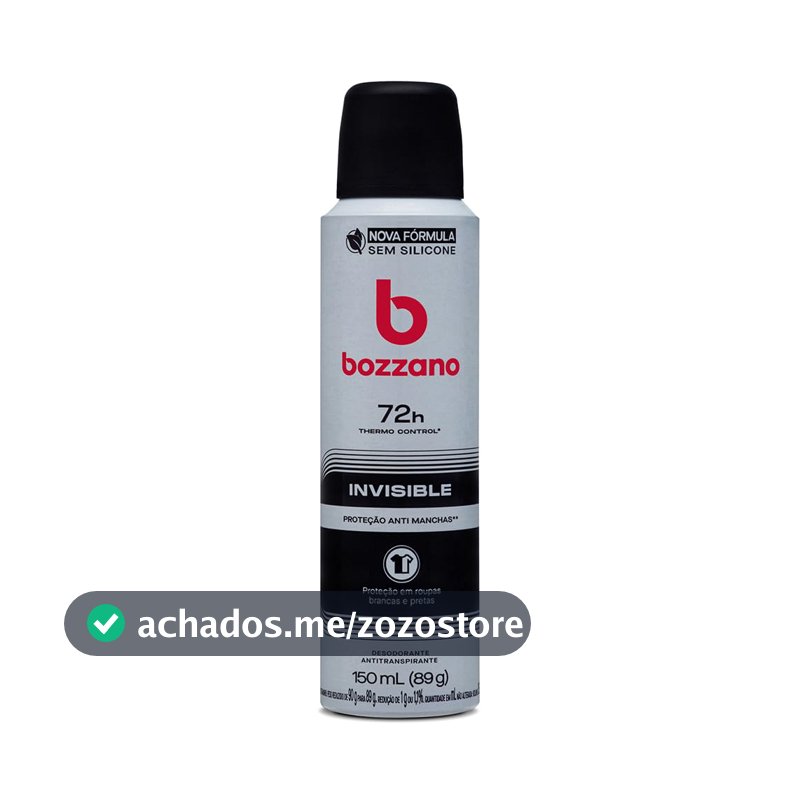 Desodorante Bozzano Aerossol Antitranspirante Masculino Invisible 150ml