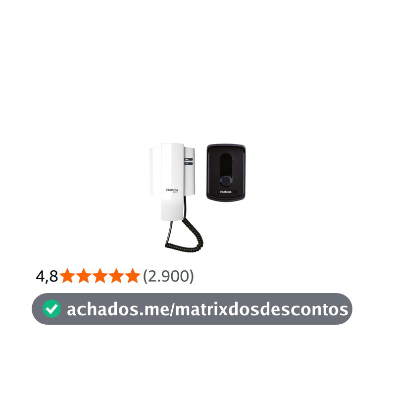 Porteiro Residencial com Abertura de 2 Portões Individuais IPR 8010 Intelbras