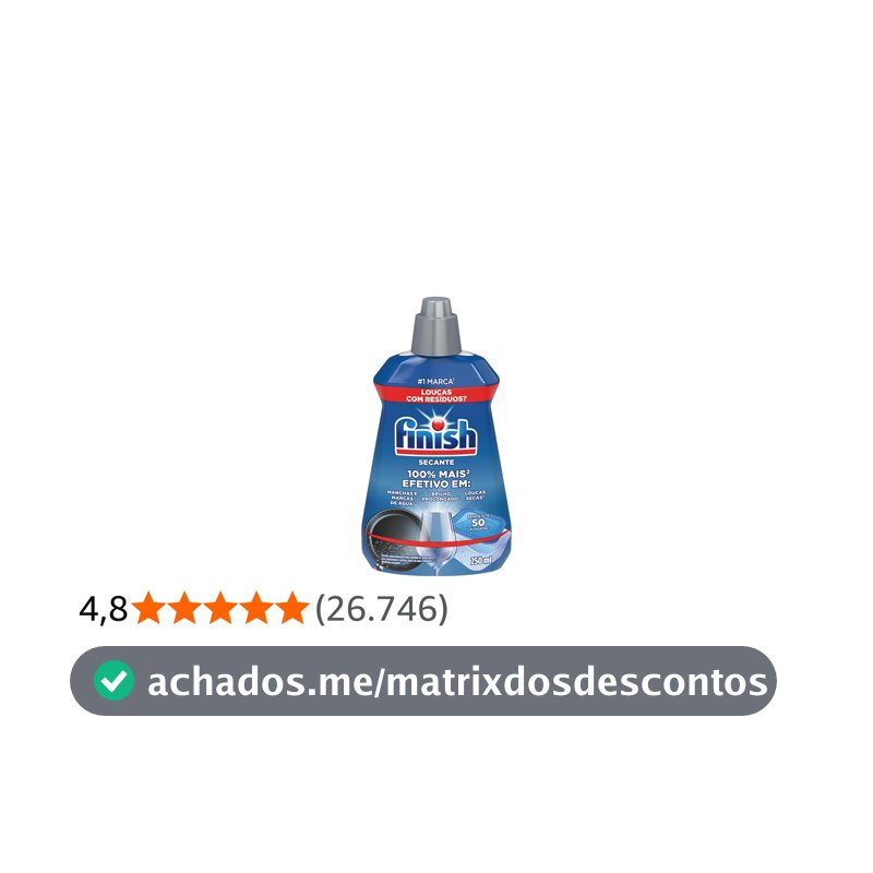 Finish Secante para Lava Louças e Abrilhantador 250ml