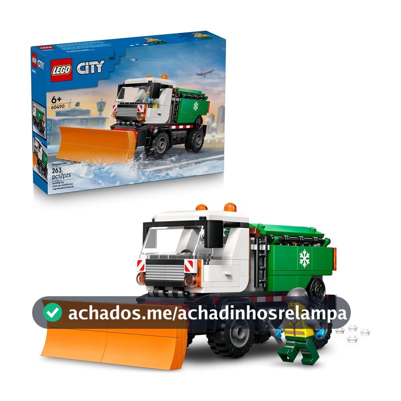 LEGO City Limpa-neve, Caminhão de Brinquedo com Minifigura 60490