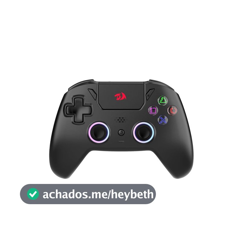 Controle Gamer Redragon Darkflame G820, Preto