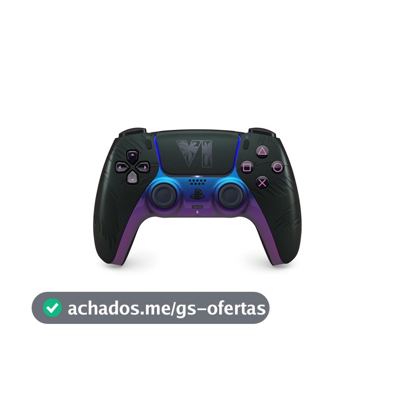 Controle sem fio DualSense® preto – Edição limitada do Grand Theft Auto VI
