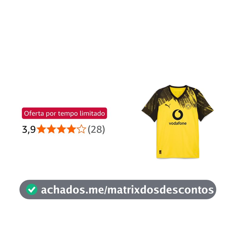 Camisa Puma Borussia Dortmund Home 25/26 Torcedor Masculina