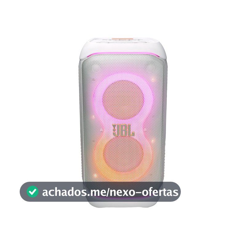JBL, Caixa de Som, PartyBox Stage 320, Bluetooth, Portátil, Show de Luzes, À Prova de Respingos, 240W RMS - Branca