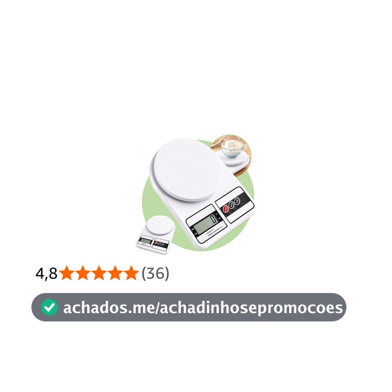 Balança de Cozinha Digital 10kg Precisão 1g Função Tara, Display LCD, Múltiplas Unidades, Plataforma Antiderrapante, Design Compacto para Alimentos, Dieta, Confeitaria e Receitas Premium