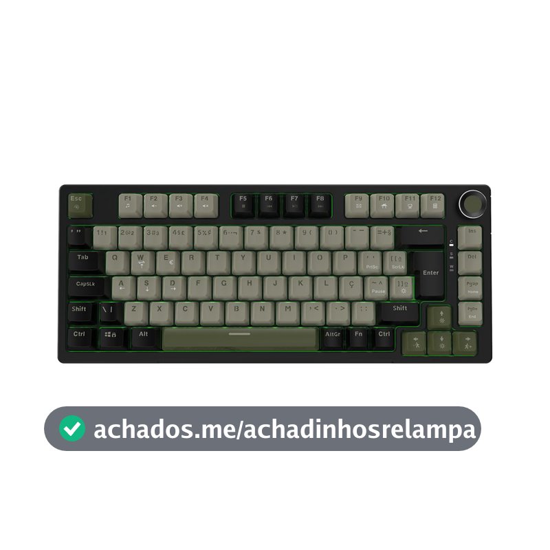 PCYES Teclado Mecanico 75% Arkeum - Cammo Edition - Switch Red - AKCM75RBR