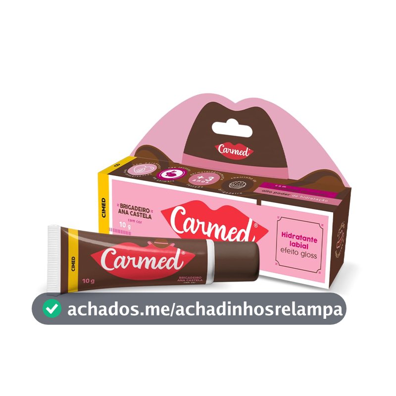 Carmed Doces Brigadeiro Hidratante Labial com cor 10g