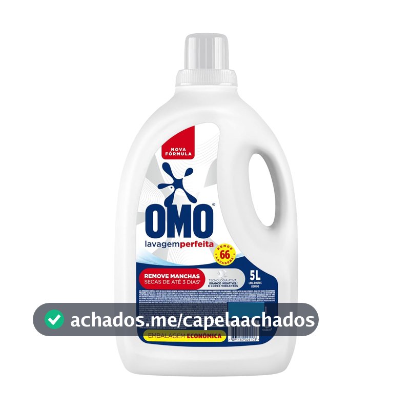 Omo Sabão Líquido Lavagem Perfeita 5l - Tampa pode Variar