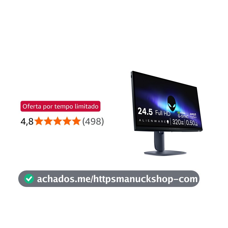 Monitor Gamer Alienware 25", Full Hd (1920 x 1080), 320 Hz, Aw2525hm