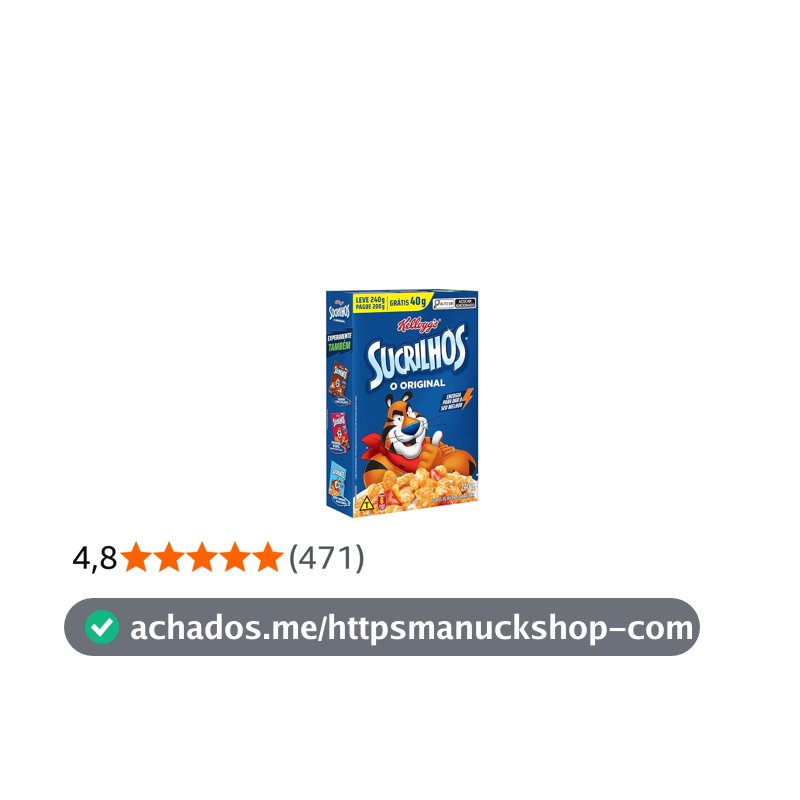 Cereal Sucrilhos® Original Kellogg's® 240g
